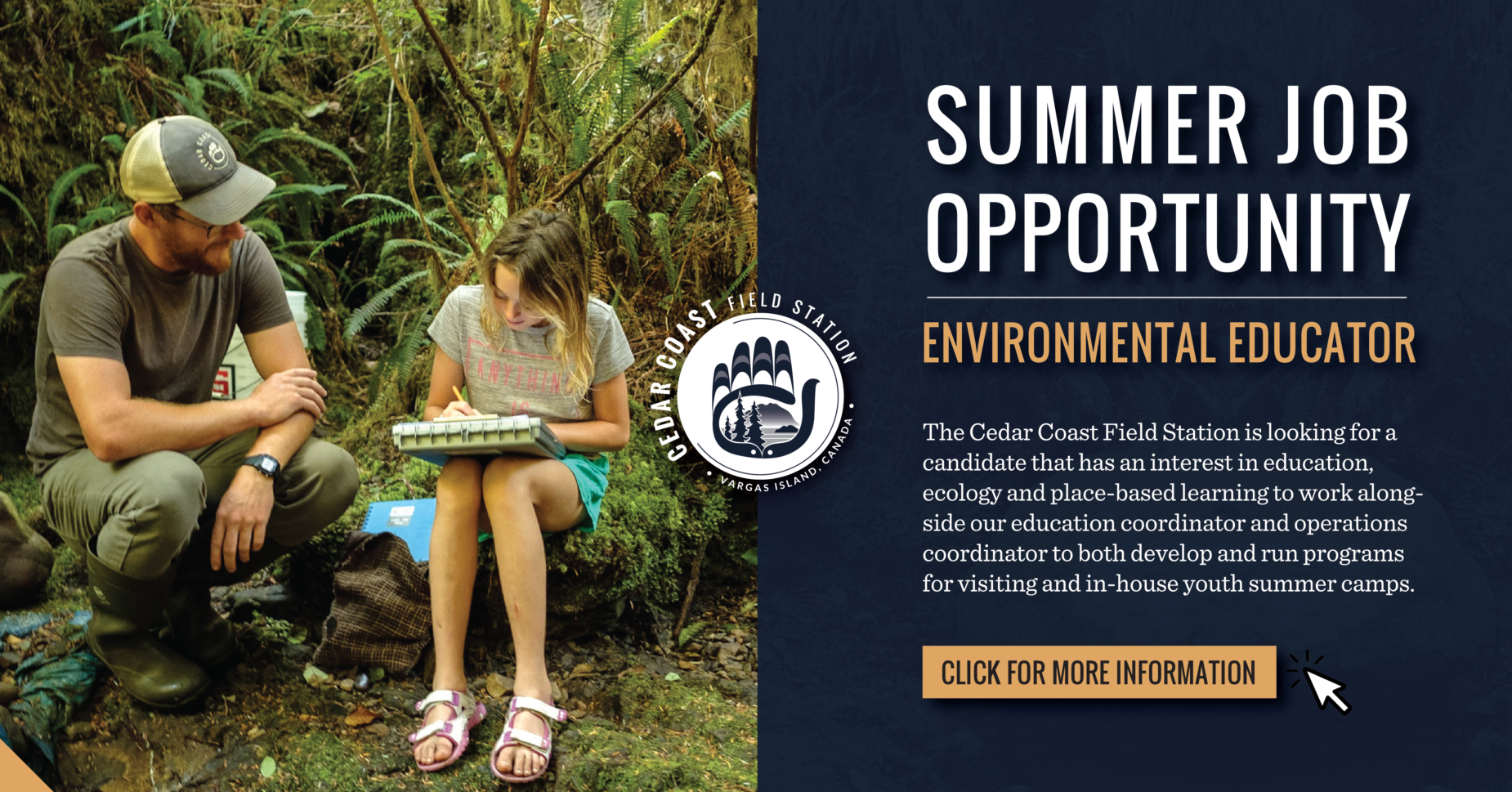 CCFS Canada Summer Jobs Environmental Educator Position filled